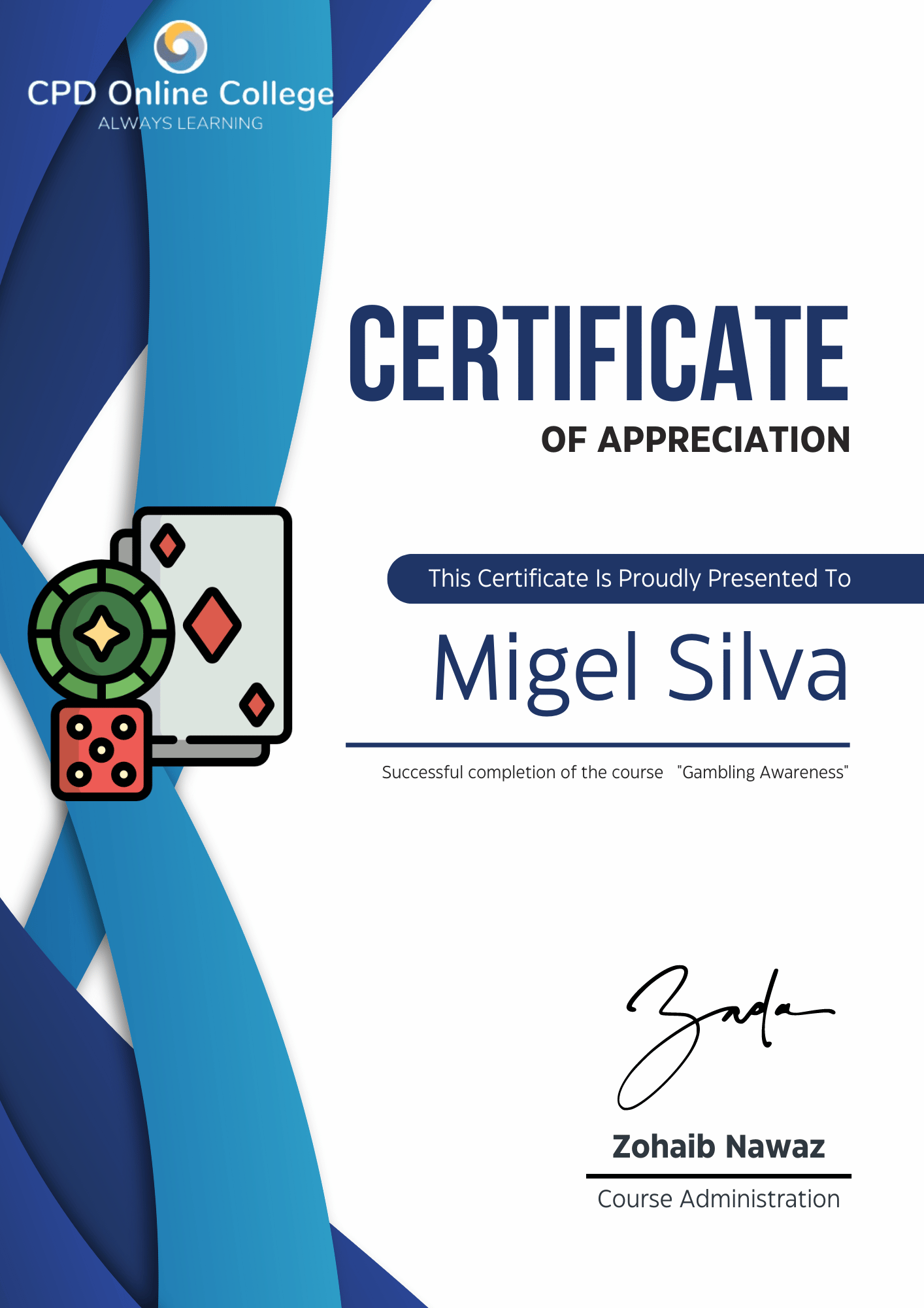 Courses on Gambling Awareness